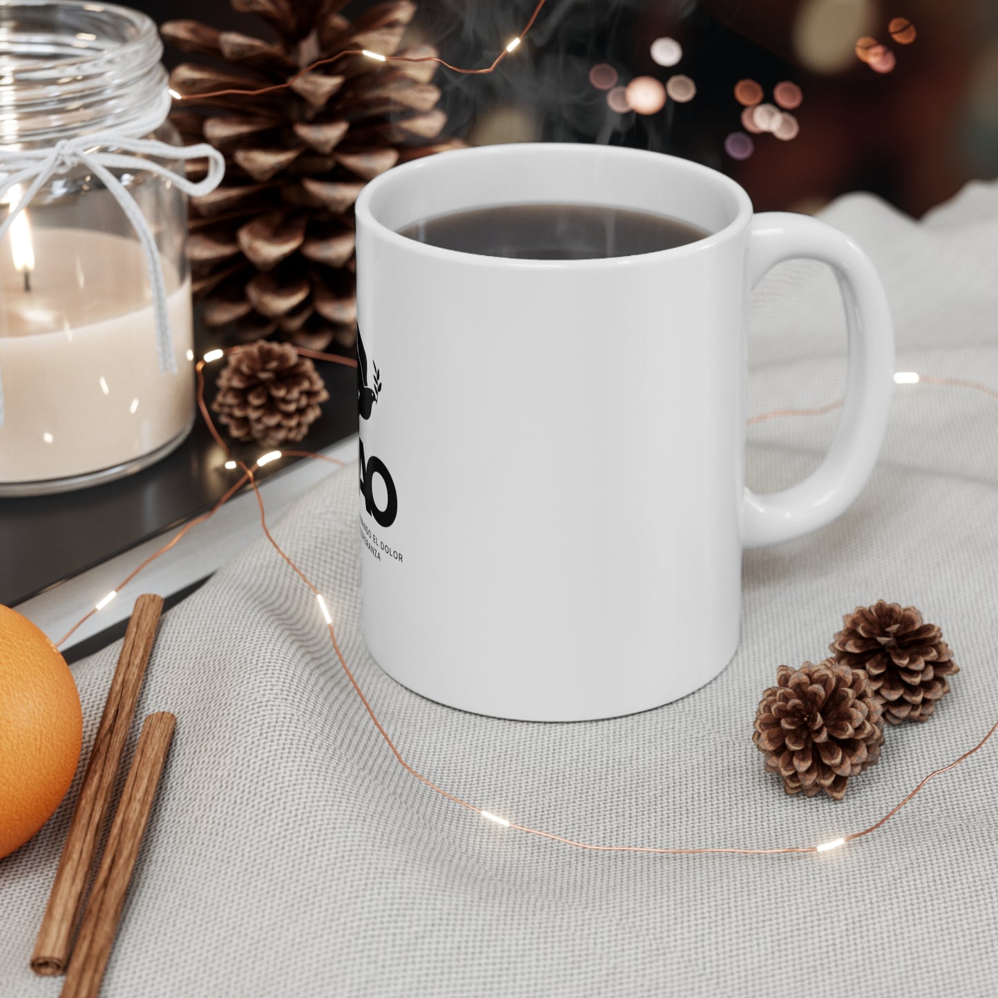 Inspirational PAO 11oz Mug - Transforming Pain into Hope