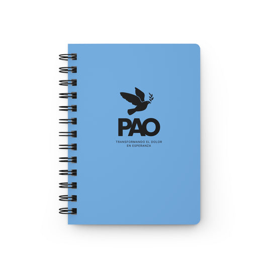 PAO Dove Spiral Journal — Inspirational Blue Notebook for Hope & Transformation