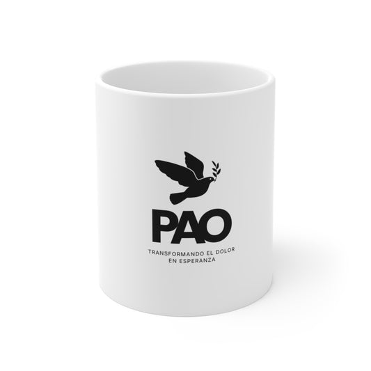 Inspirational PAO 11oz Mug - Transforming Pain into Hope