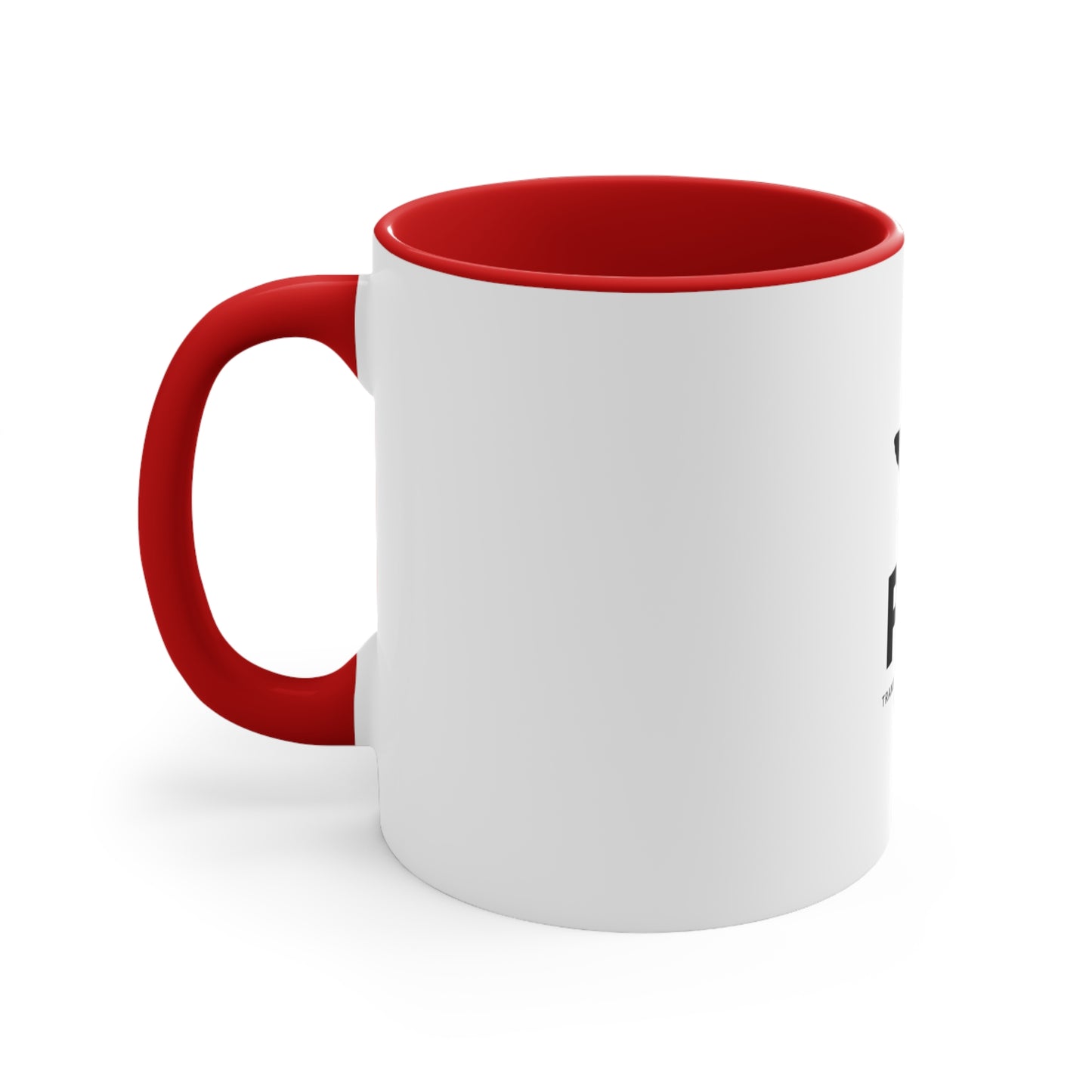 Inspirational 11oz Mug - PAO Design with Red Accent Handle